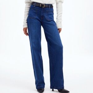 Madewell Emmett Wide-Leg Full Length Jean: Allentown Wash
